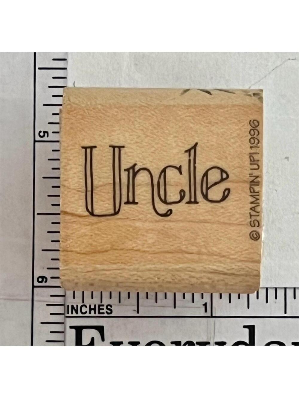 Stampin' Up! Uncle Rubber Stamp Family Theme Scrapbooking Crafting